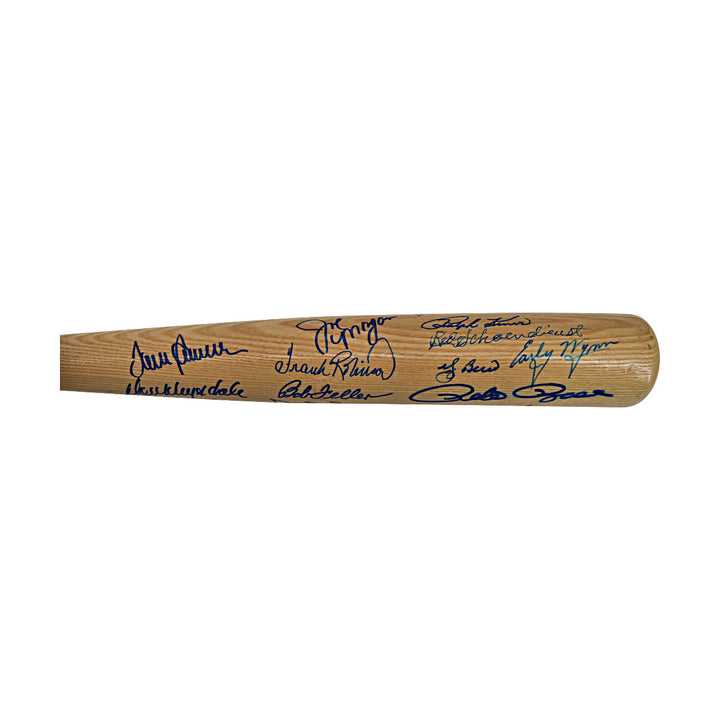 Williams Mays Berra Multi-Signed Autographed Hall of Fame Rawlings Bat with 22 Signatures (JSA LOA #ZZ23137)