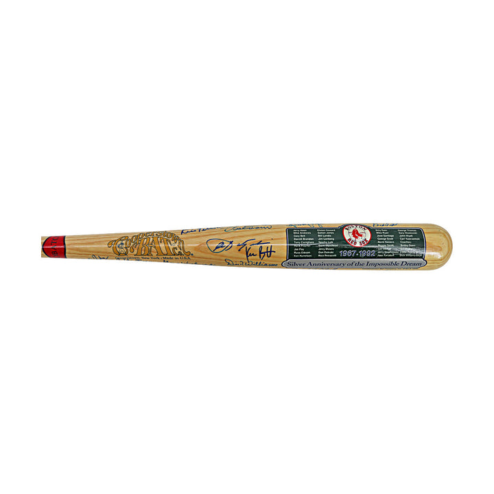 Petrocelli, Lonborg, Yastrzemski, Williams Boston Red Sox Multi Signed Autographed  1967-1992 Sliver Anniversary of The Impossible Dream  Cooperstown Bat (JSA LOA #ZZ23140)