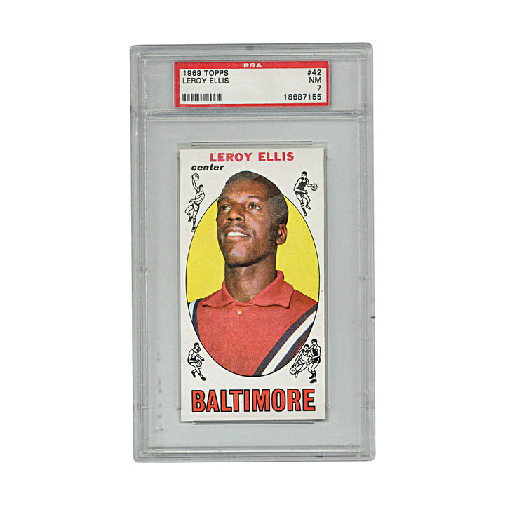 Leroy Ellis Baltimore Bullets 1969 Topps Basketball Card (PSA 7) (B)