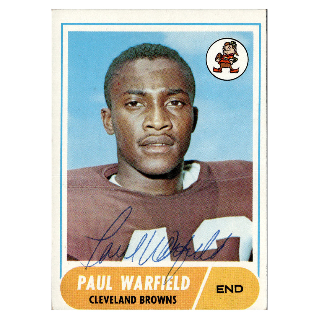 Paul Warfield Cleveland Browns Autographed Signed 1987 Topps (JSA COA #CD21587)
