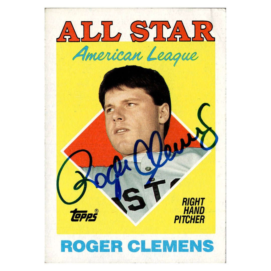 Roger Clemens Boston Red Sox Autographed Signed 1988 Topps (JSA COA #CD21591)