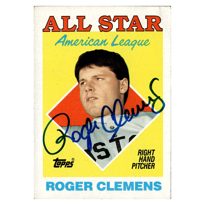 Roger Clemens Boston Red Sox Autographed Signed 1988 Topps (JSA COA #CD21591)