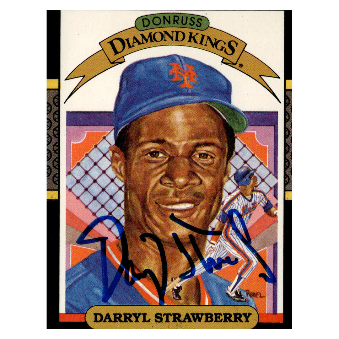 Darryl Strawberry New York Mets Autographed Signed 1987 Donruss (JSA COA #CD21593)