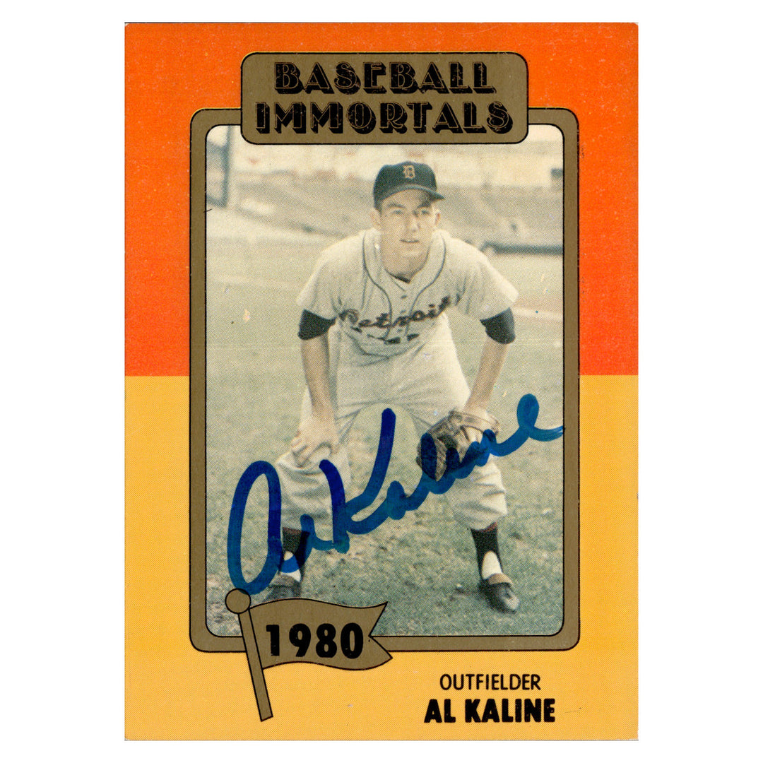 Al Kaline Detroit Tigers Autographed Signed Baseball Immortals Hall Of Fame Card (JSA COA #CB91115)