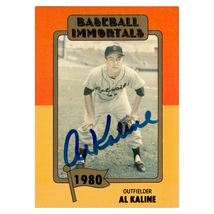 Al Kaline Detroit Tigers Autographed Signed Baseball Immortals Hall Of Fame Card (JSA COA #CB91115)