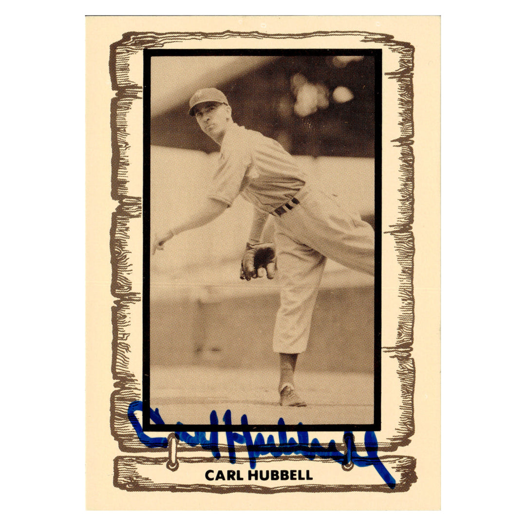 Carl Hubbell New York Giants Autographed Signed 1981 Cramer Baseball Legends (JSA COA #CB91149)