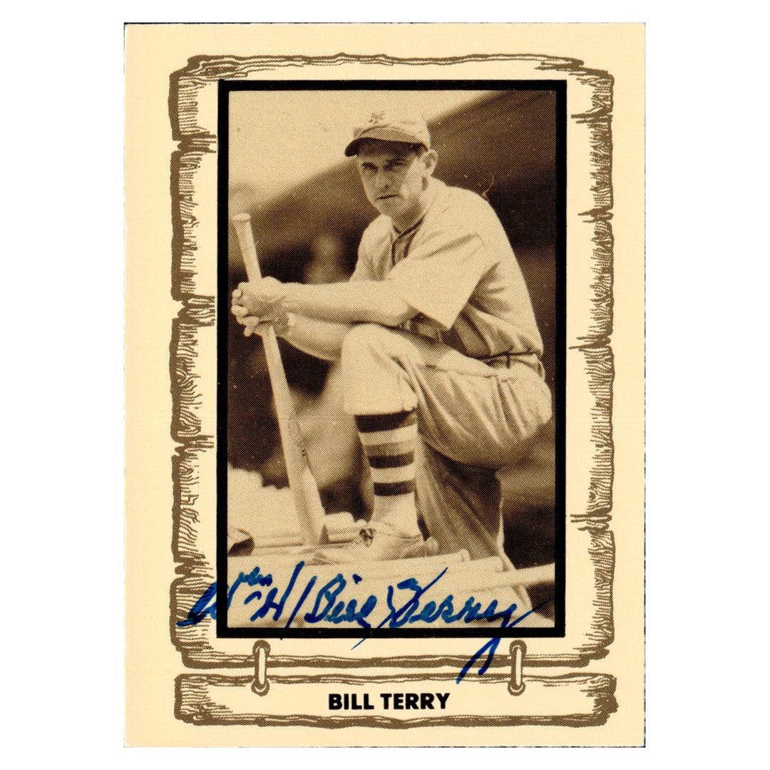 Bill Terry New York Giants Autographed Signed 1981 Cramer Baseball Legends (JSA COA #CB91151)