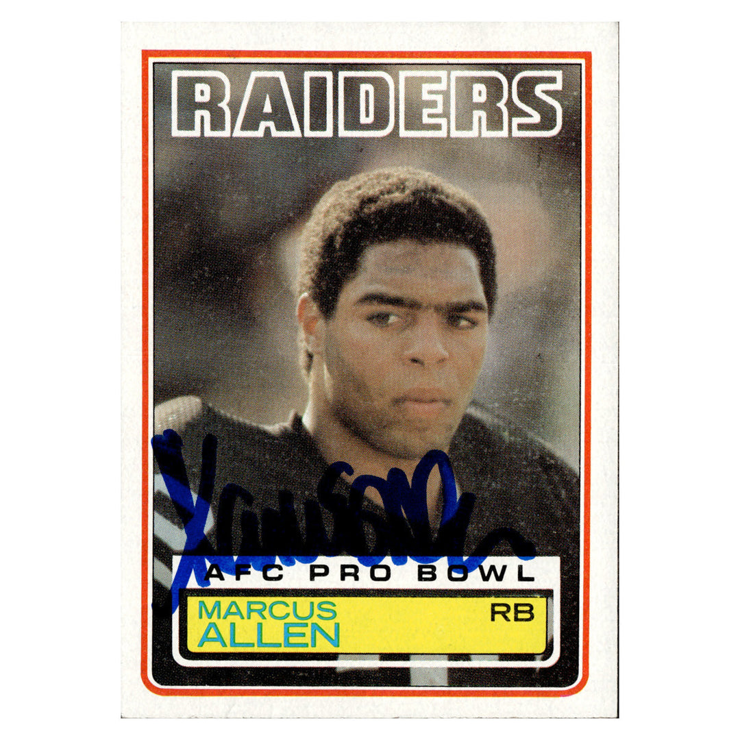 Marucs Allen Oakland Raiders Autographed Signed 1983 Topps (JSA COA #CB91446)