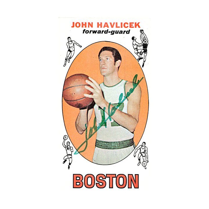 John Havlicek Boston Celtics Autographed Signed 1969 Topps Rookie Card (JSA LOA)