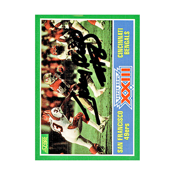 Jerry Rice San Francisco 49ers Autographed Signed 1989 Score Card (JSA COA)