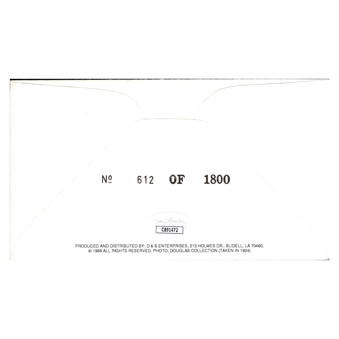 Red Grange Chicago Bears Autographed Signed 1988 Knute Rockne ND First Day Cover 612/1800 (JSA COA #CB91472)