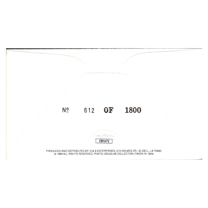 Red Grange Chicago Bears Autographed Signed 1988 Knute Rockne ND First Day Cover 612/1800 (JSA COA #CB91472)