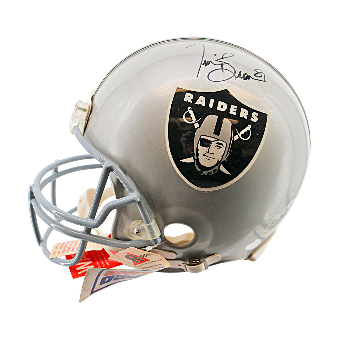 Tim Brown Oakland Raiders Autographed Signed Riddell Proline VSR-4 Authentic Helmet (JSA COA #CB91395)