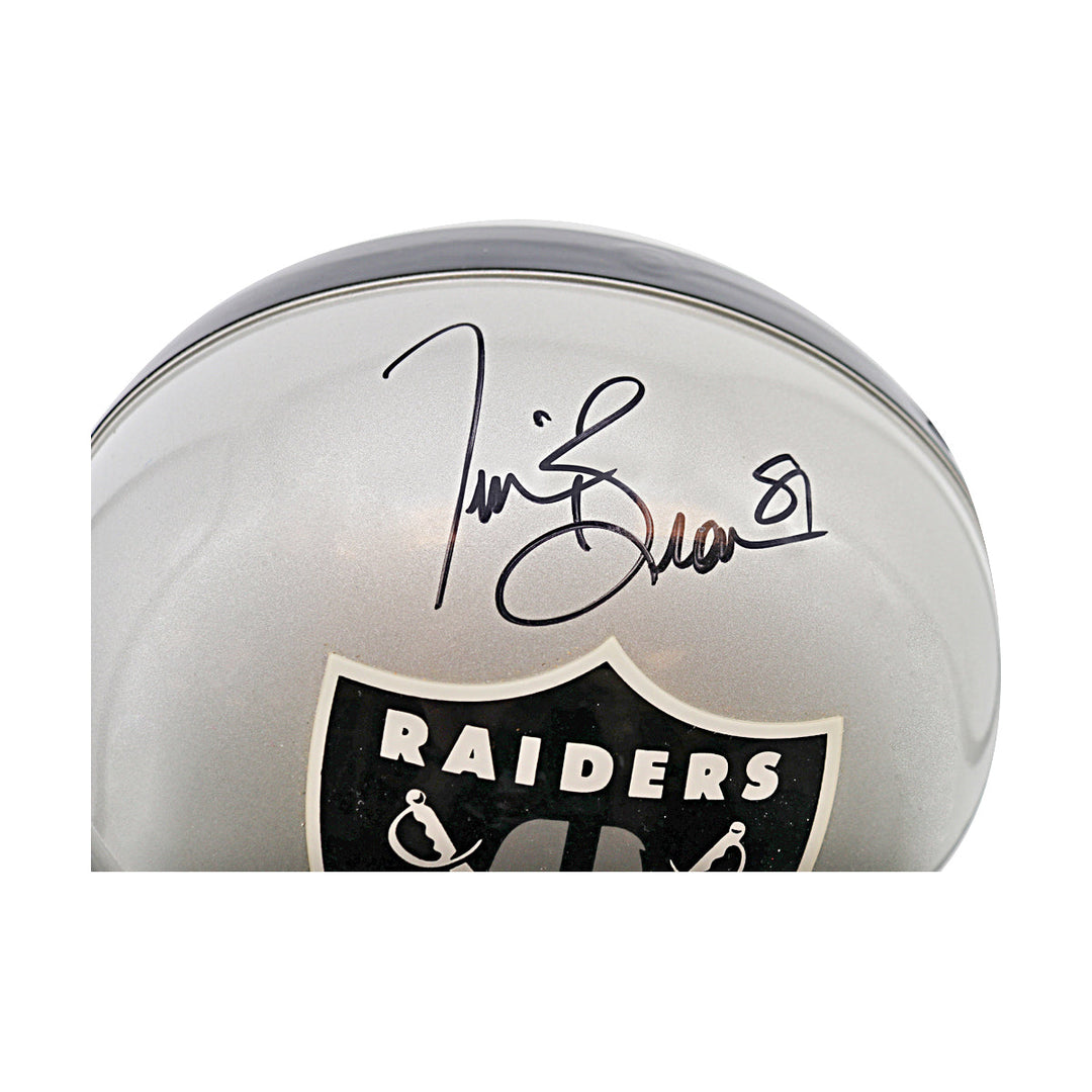 Tim Brown Oakland Raiders Autographed Signed Riddell Proline VSR-4 Authentic Helmet (JSA COA #CB91395)