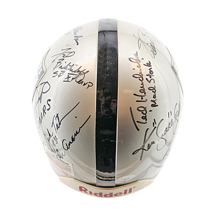 Stabler Biletnikoff Otto Raiders Multi-Signed Autographed Authentic Helmet (JSA)