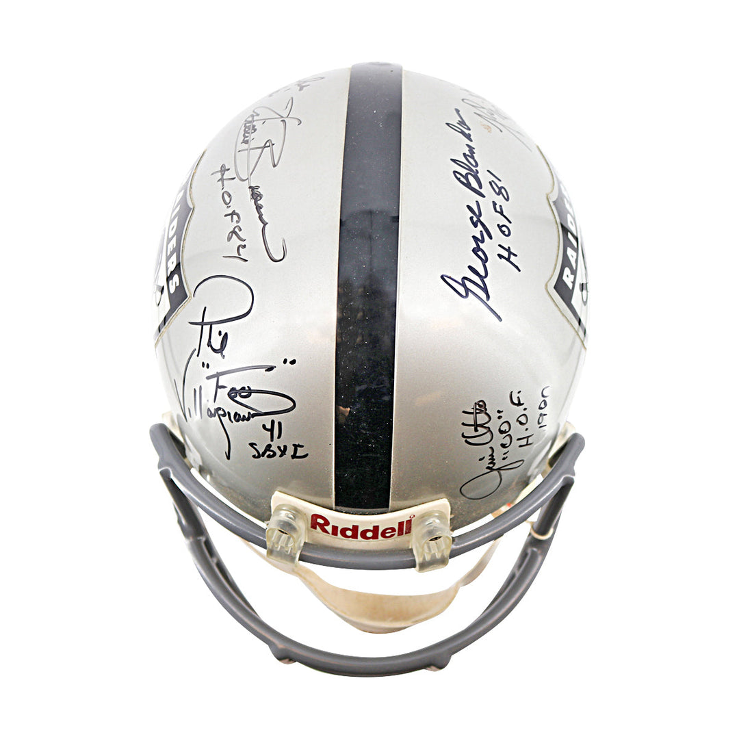 Stabler Biletnikoff Otto Raiders Multi-Signed Autographed Authentic Helmet (JSA)