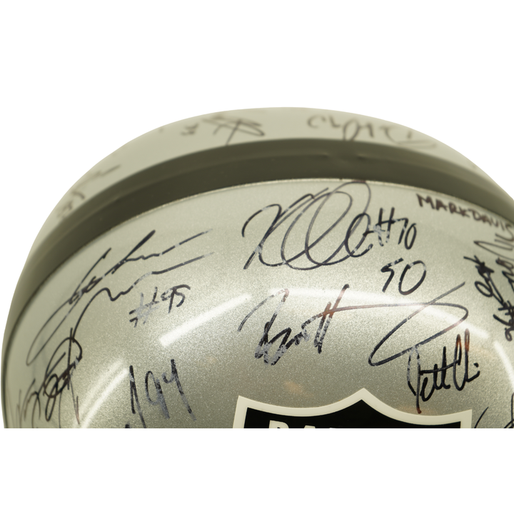Woodson Carr Cooper 2016 Raiders Team Signed Autographed Replica Helmet JSA LOA