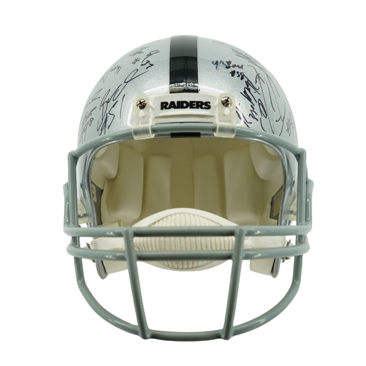 Woodson Carr Cooper 2016 Raiders Team Signed Autographed Replica Helmet JSA LOA
