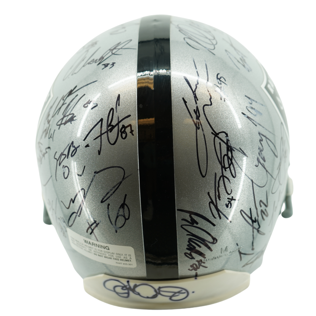 Woodson Carr Cooper 2016 Raiders Team Signed Autographed Replica Helmet JSA LOA