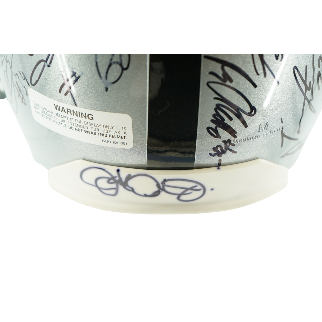 Woodson Carr Cooper 2016 Raiders Team Signed Autographed Replica Helmet JSA LOA