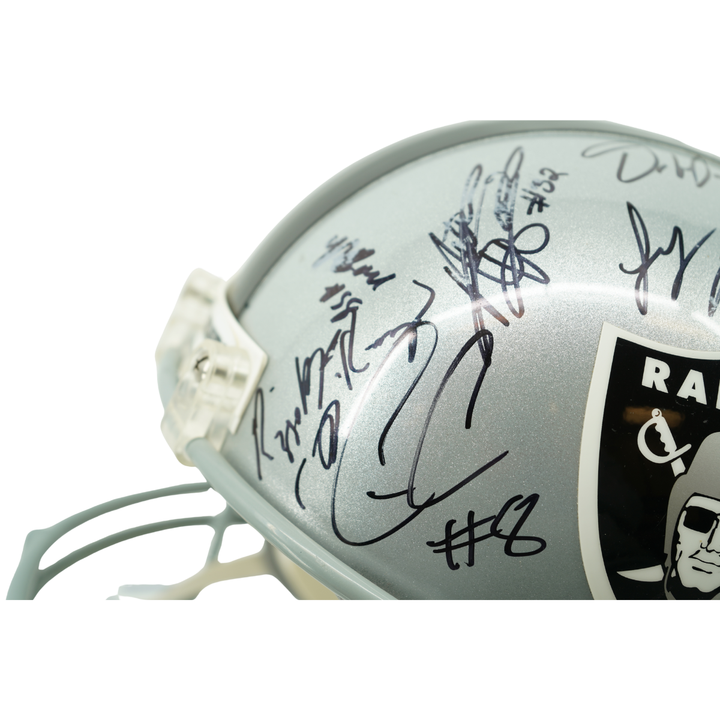 Woodson Carr Cooper 2016 Raiders Team Signed Autographed Replica Helmet JSA LOA