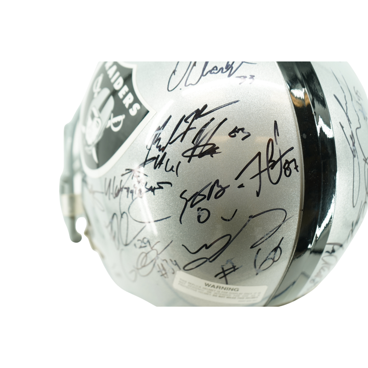 Woodson Carr Cooper 2016 Raiders Team Signed Autographed Replica Helmet JSA LOA