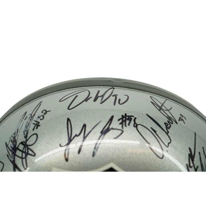 Woodson Carr Cooper 2016 Raiders Team Signed Autographed Replica Helmet JSA LOA