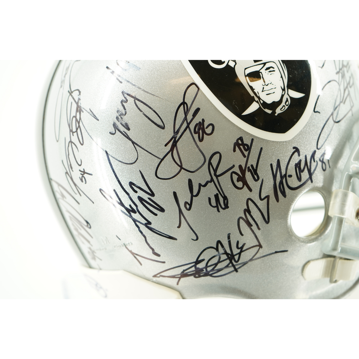 Woodson Carr Cooper 2016 Raiders Team Signed Autographed Replica Helmet JSA LOA