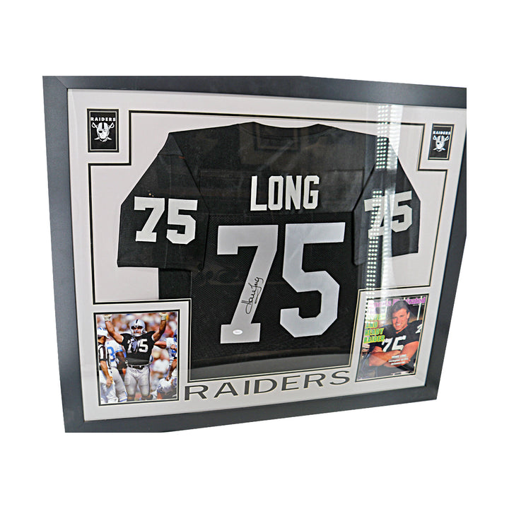 Howie Long Oakland Raiders Autographed Signed Framed Pro-Style Jersey (JSA COA #WP84778)