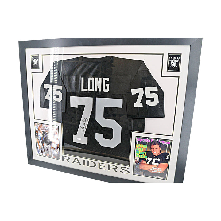 Howie Long Oakland Raiders Autographed Signed Framed Pro-Style Jersey (JSA COA #WP84778)