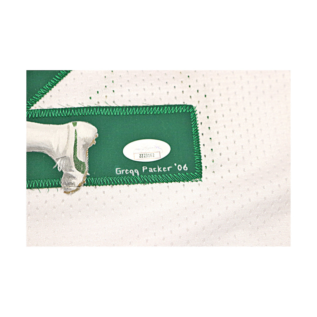 Joe Namath New York Jets Autographed Signed New York Jets White M&N Packer Painted Jersey (JSA LOA #ZZ23162)