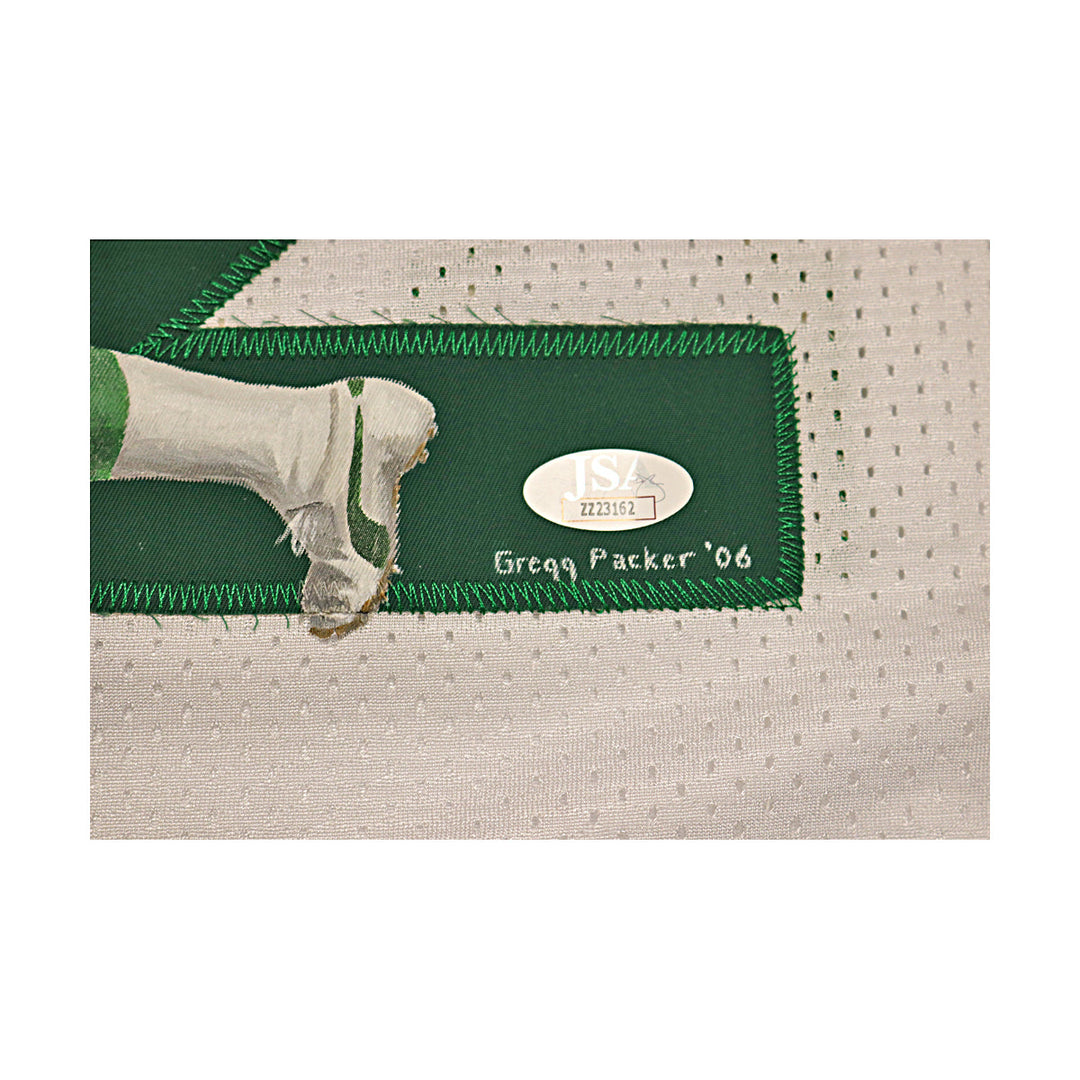 Joe Namath New York Jets Autographed Signed New York Jets White M&N Packer Painted Jersey (JSA LOA #ZZ23162)