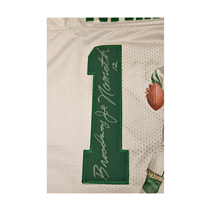 Joe Namath New York Jets Autographed Signed New York Jets White M&N Packer Painted Jersey (JSA LOA #ZZ23162)