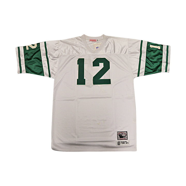 Joe Namath New York Jets Autographed Signed New York Jets White M&N Packer Painted Jersey (JSA LOA #ZZ23162)