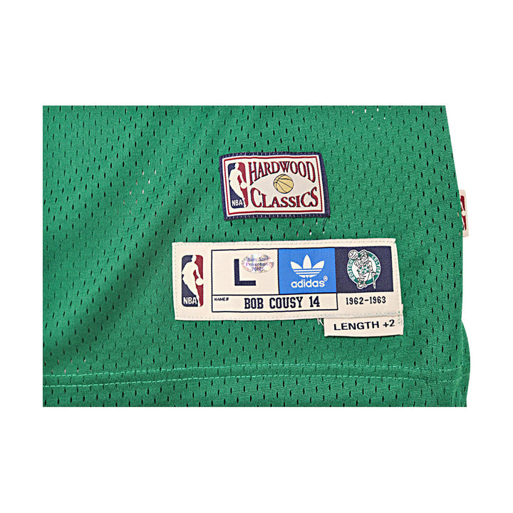 Russell, Cousy, Heinsohn Boston Celtics Legends Multi Signed Autographed Green Adidas Jersey (New England Picture Holos)