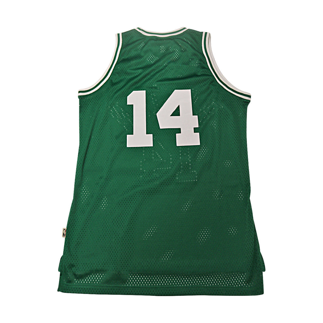 Russell, Cousy, Heinsohn Boston Celtics Legends Multi Signed Autographed Green Adidas Jersey (New England Picture Holos)