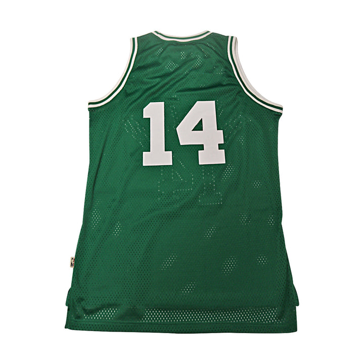 Russell, Cousy, Heinsohn Boston Celtics Legends Multi Signed Autographed Green Adidas Jersey (New England Picture Holos)