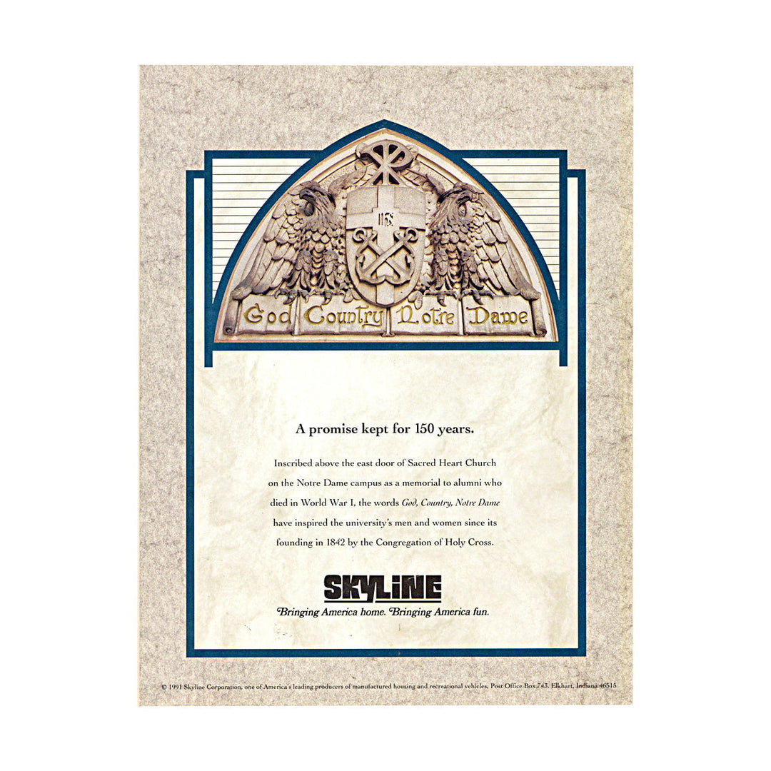 1991 Pittsburgh vs Notre Dame Official Game Program