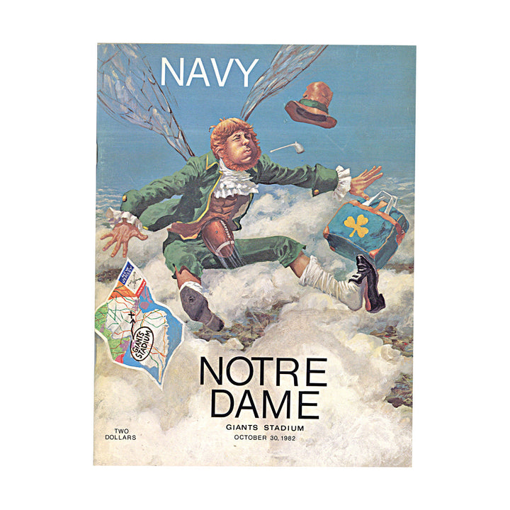 1982 Navy vs Notre Dame Official Game Program