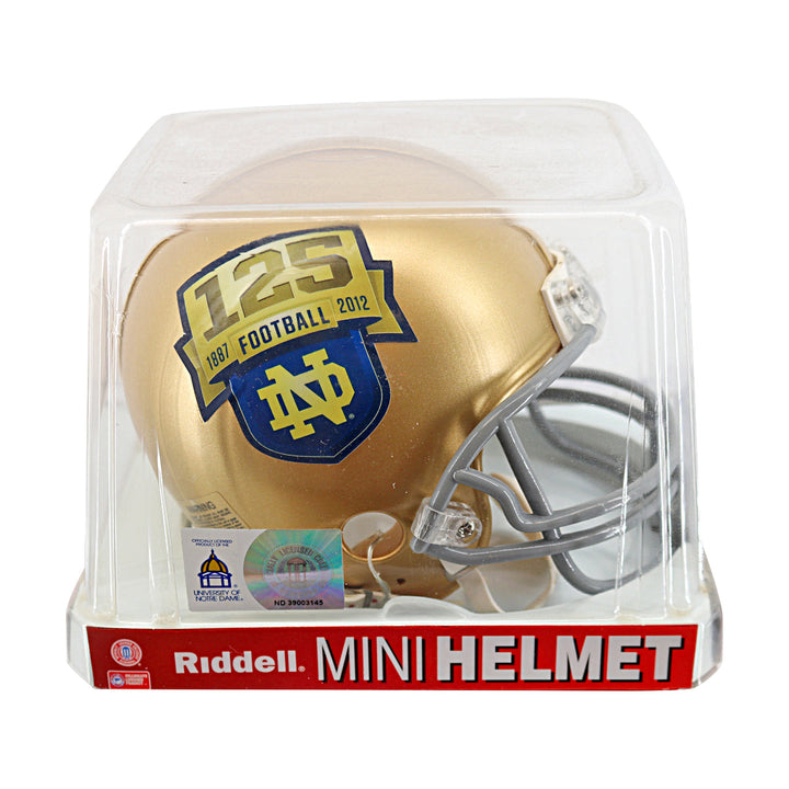 Notre Dame 125th Anniversary Riddell Mini Helmet 