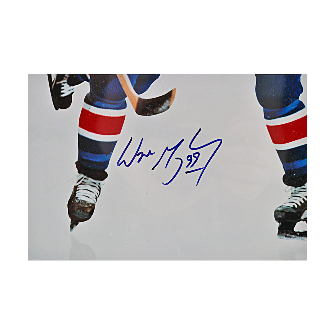 Wayne Gretzky New York Rangers Autographed Signed Framed Triple Exposure 16x20 Photo LE #49/199 (UDA COA)