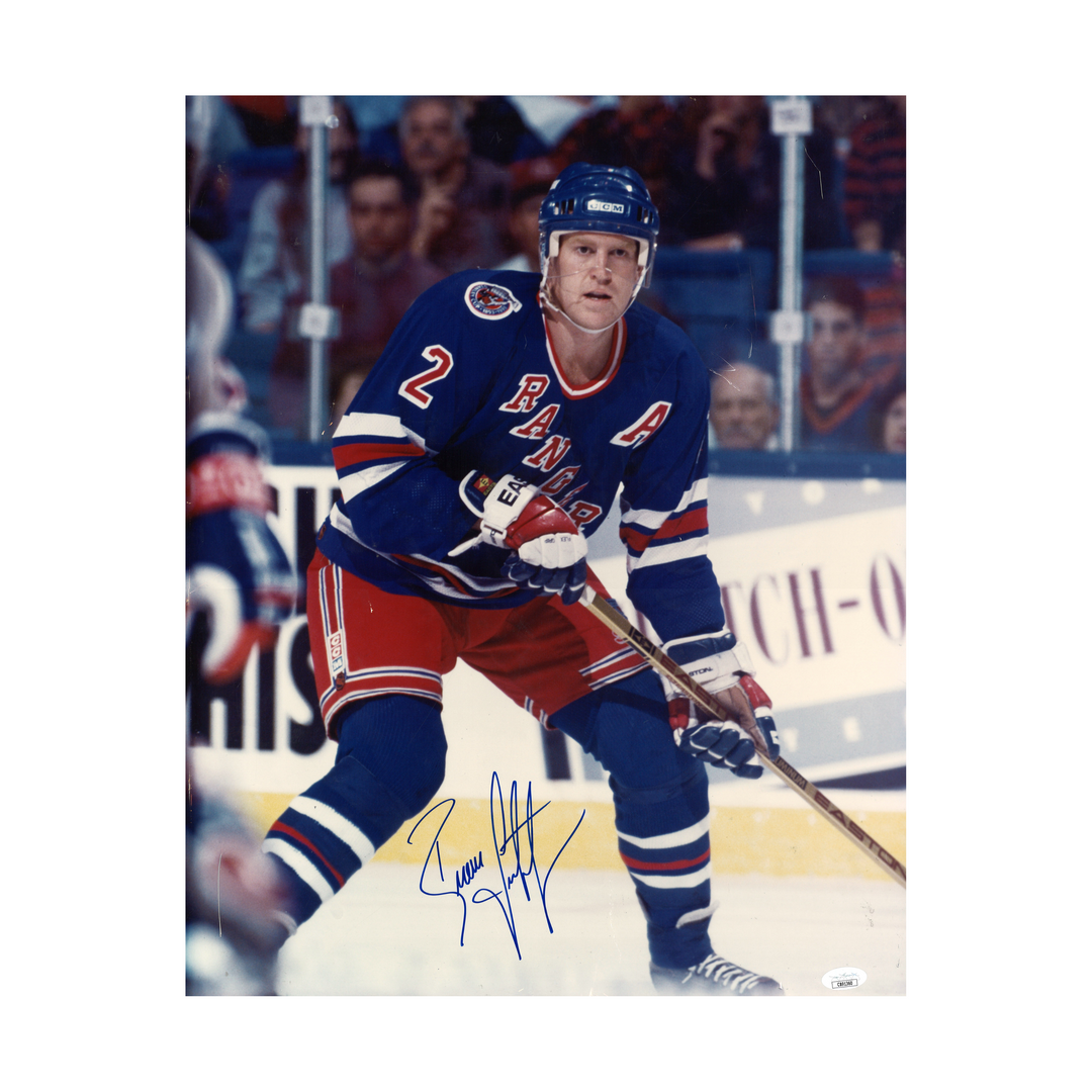 Brian Leetch New York Rangers Autographed Signed 16x20 Photo (JSA COA #CB91360)