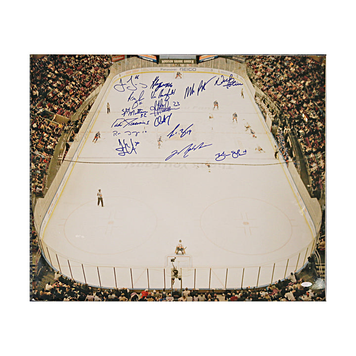 Jagr, Messier Lundqvist New York Rangers Multi Signed Autographed 20x24 Photo (Steiner Holo)