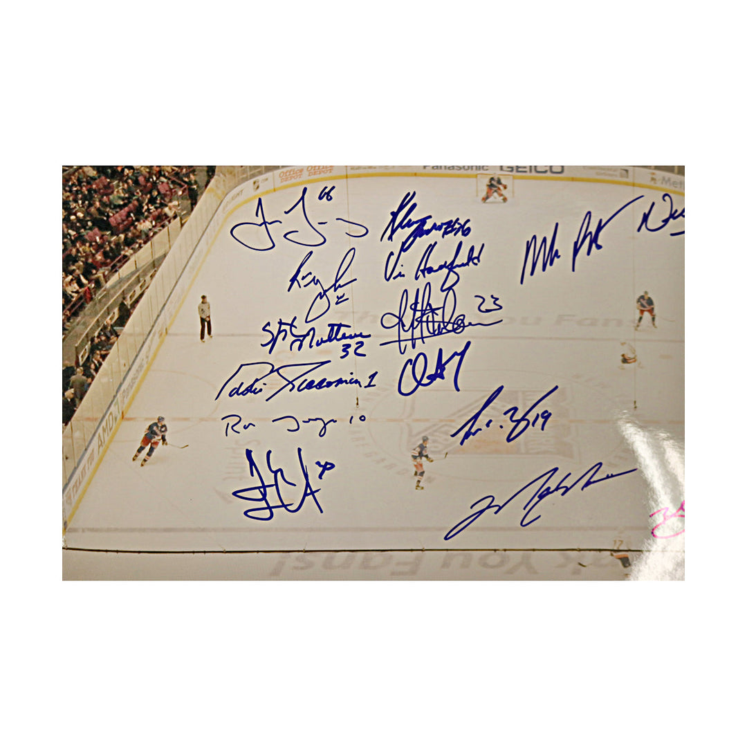 Jagr, Messier Lundqvist New York Rangers Multi Signed Autographed 20x24 Photo (Steiner Holo)