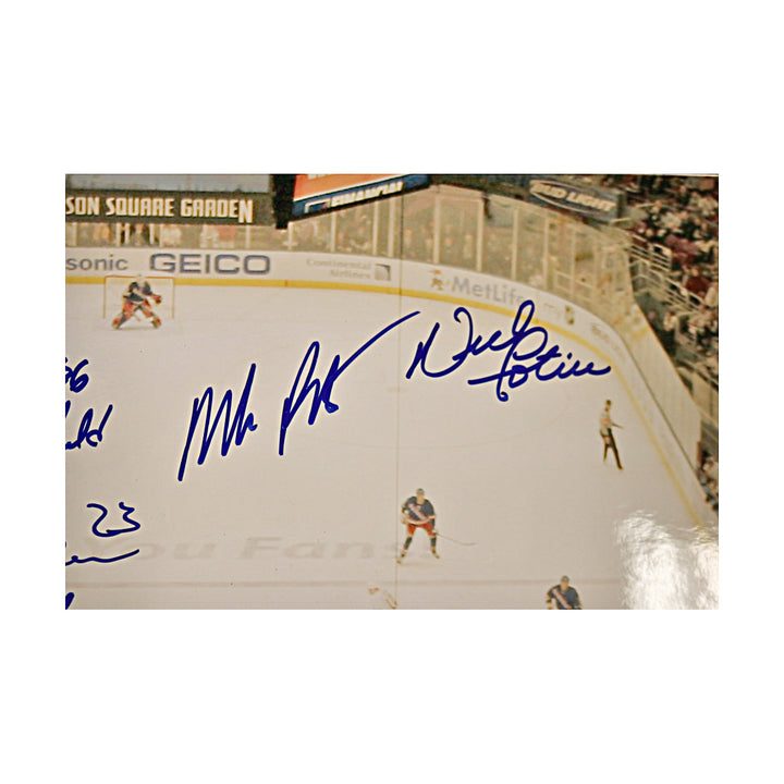 Jagr, Messier Lundqvist New York Rangers Multi Signed Autographed 20x24 Photo (Steiner Holo)