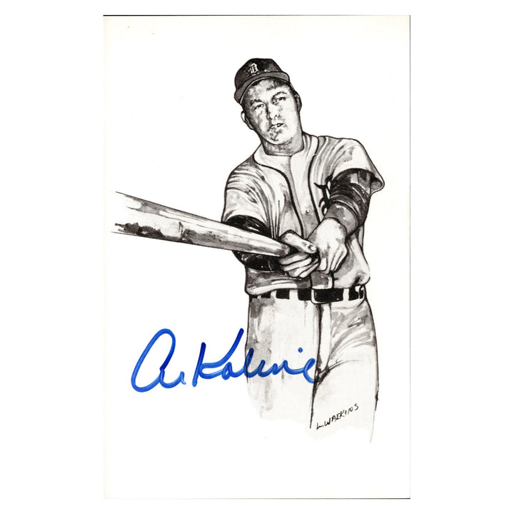 Al Kaline Detroit Tigers Autographed Signed 1989 Ted Williams Thumper Inc. Post Card (JSA COA #AX09770)