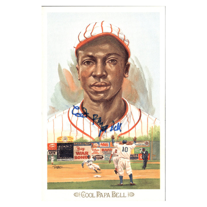 Cool Papa Bell Negro Leagues Autographed Signed Perez Steele 1989 Postcard #5669/10000 (JSA COA #AX09821)
