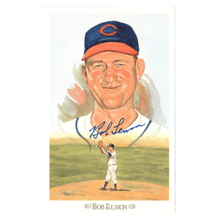 Bob Lemon Cleveland Indians Autographed Signed Perez Steele 1989 Postcard #5669/10000 (JSA COA #AX09837)