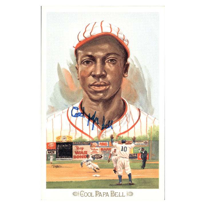 Cool Papa Bell Negro Leagues Autographed Signed Perez Steele 1989 Postcard #5619/10000 (JSA COA #AX09852)