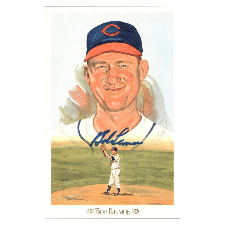 Bob Lemon Cleveland Indians Autographed Signed Perez Steele 1989 Postcard #5619/10000 (JSA COA #AX09885)